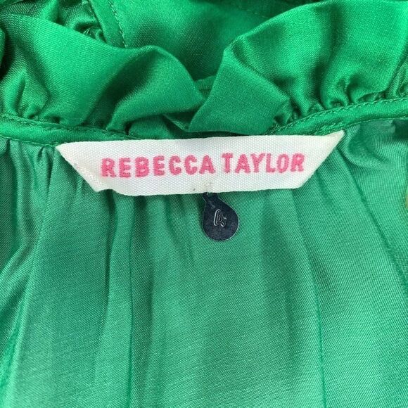 Rebecca Taylor Silk Ruffle tie back tank blouse - Picture 6 of 7